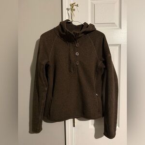 The North Face Dark Brown Fleece Hoodie